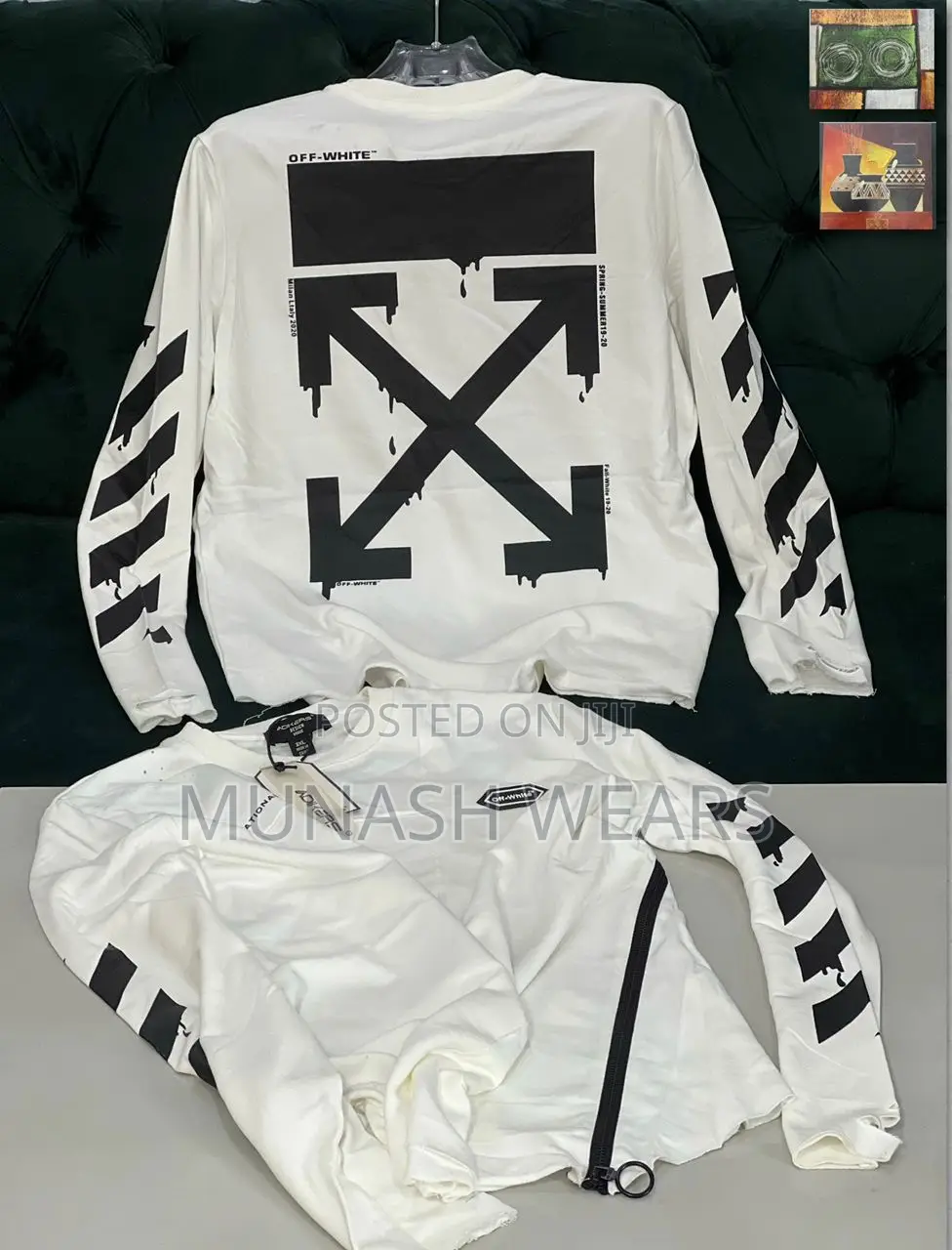 Luxury Offwhite Swirtshirt