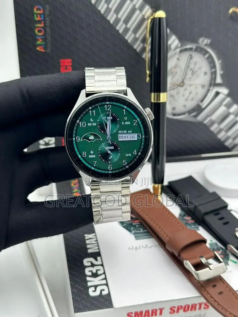 SK32 MAX Smartwatch Comes With 3 Straps 1 Pen 