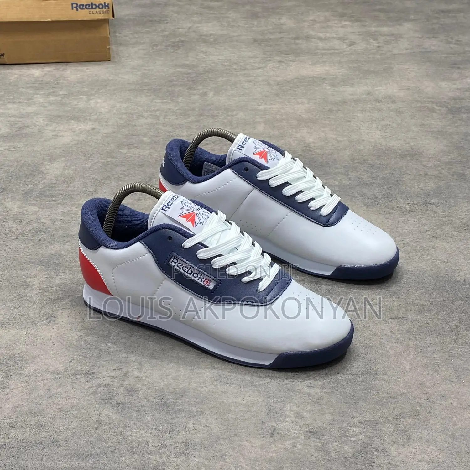 Reebok Royal Charm White Blue Red Sneakers
