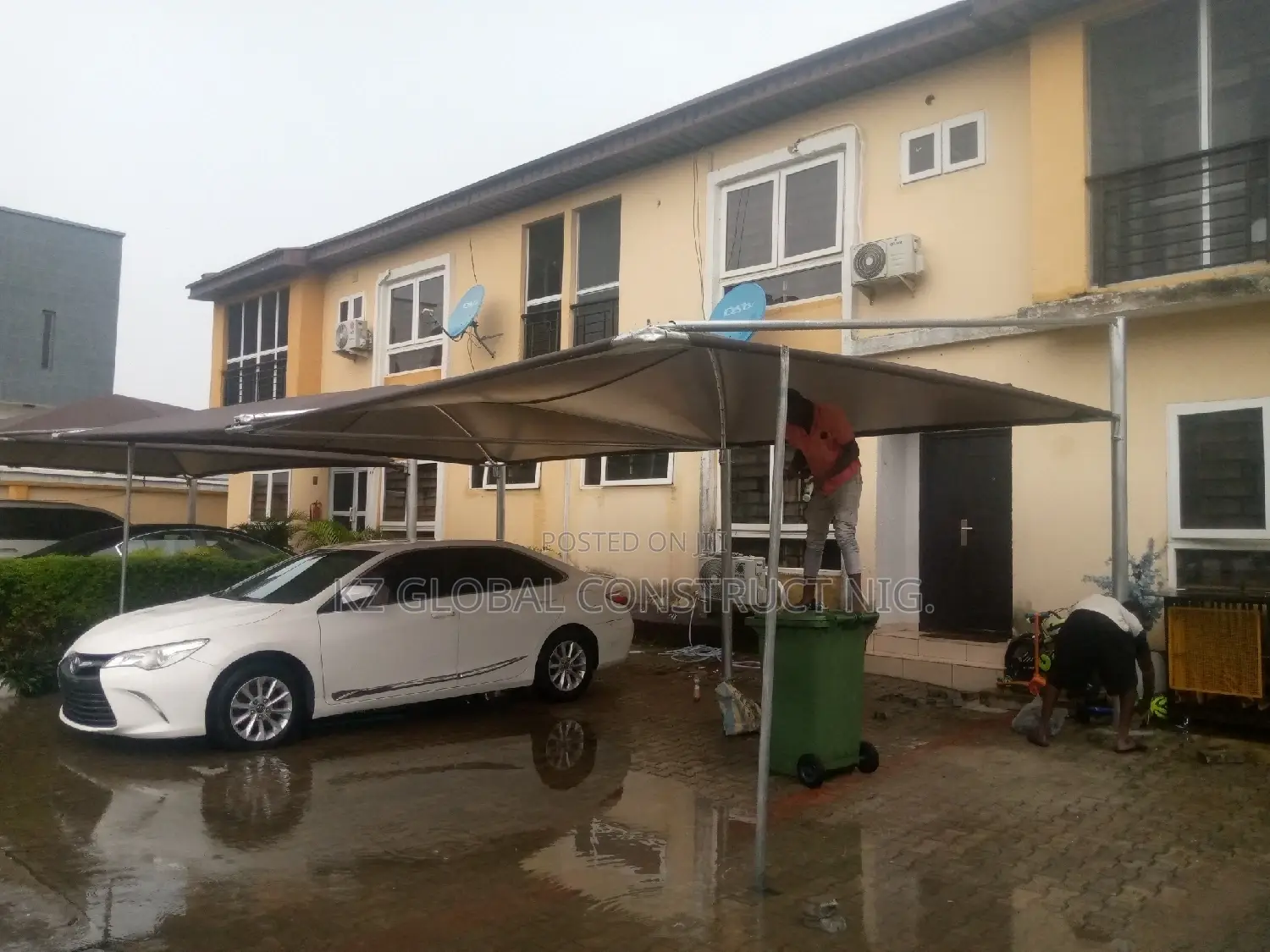 Carport For Three Cars (7.5 Meter X 5 Meters)