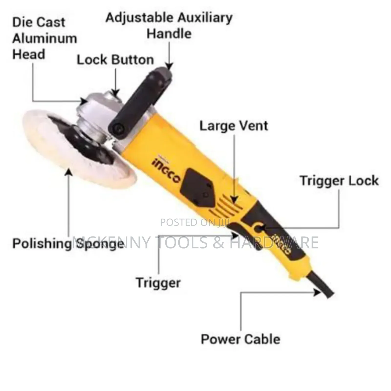 Ingco Car Paint Polishing Scratch Buffing Tool With Speed