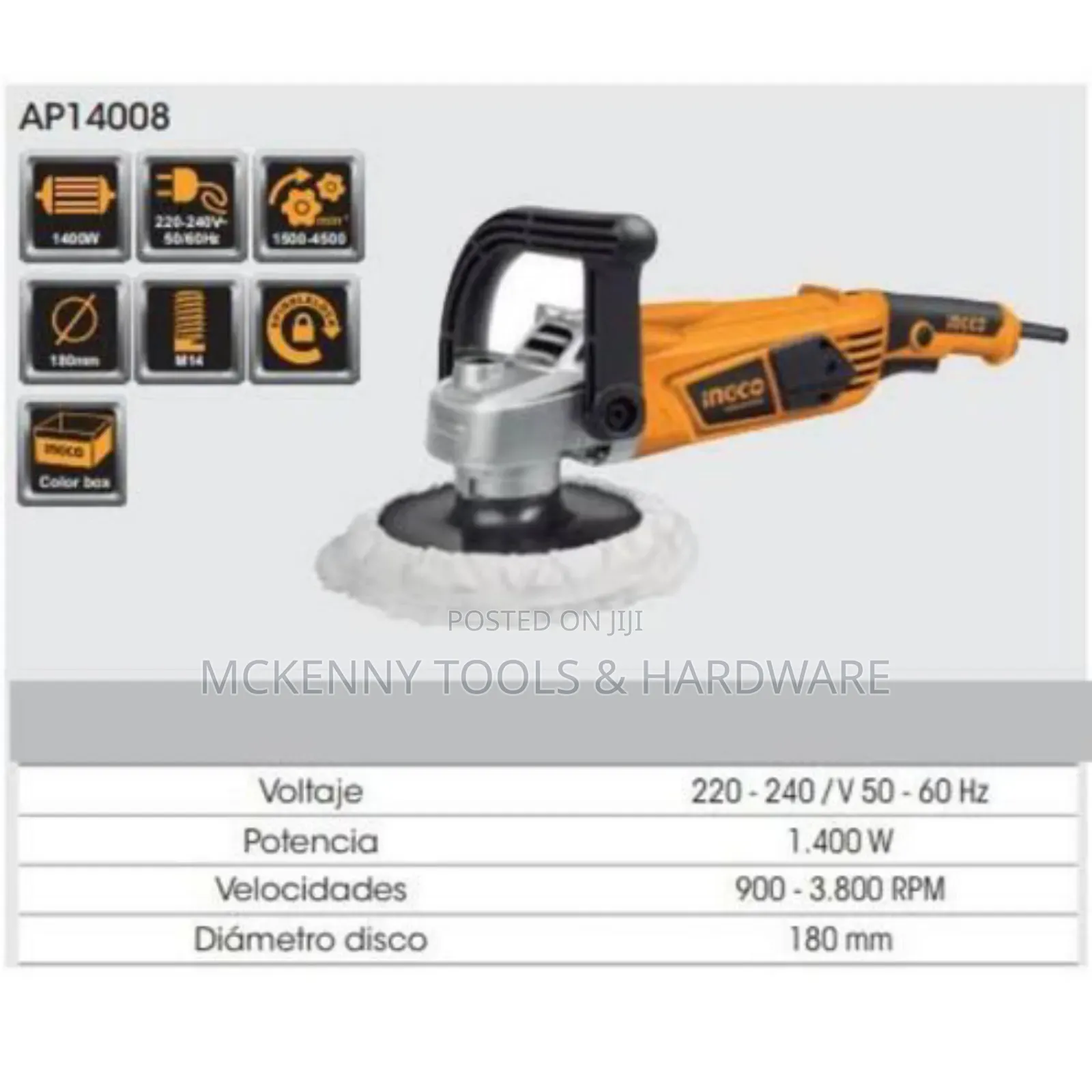 Ingco Car Paint Polishing Scratch Buffing Tool With Speed