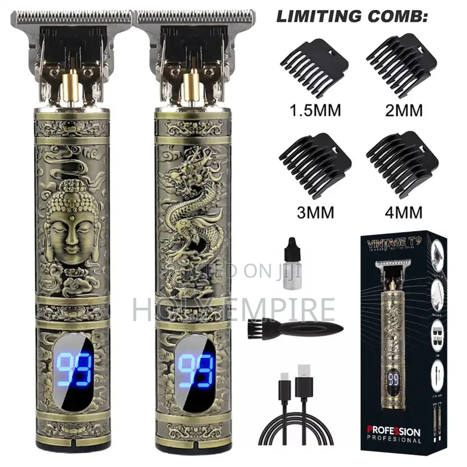 T9 Hair Trimmer Electric Hairdresser Digital Disply Head
