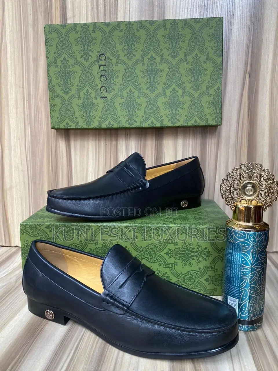 Original Gucci Men Loafers Suede Shoes Collections