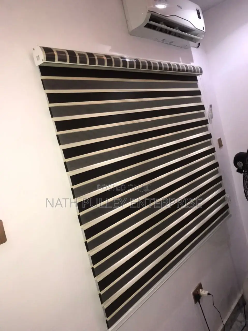 Deep Brown Cream Day and Night Blind
