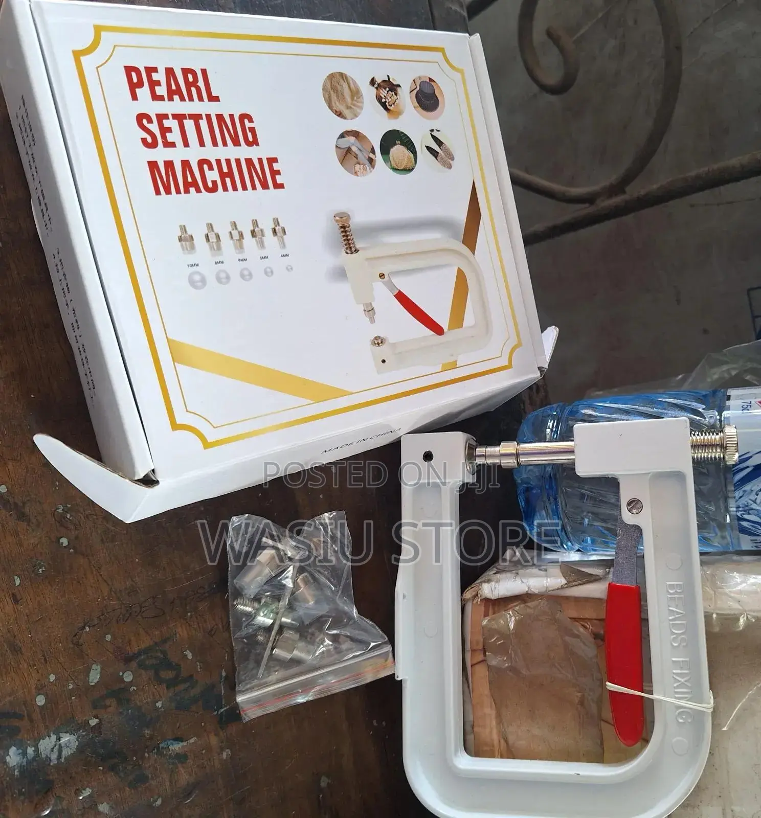 Pearl Beads Setting Machine Machine Tool For Garments