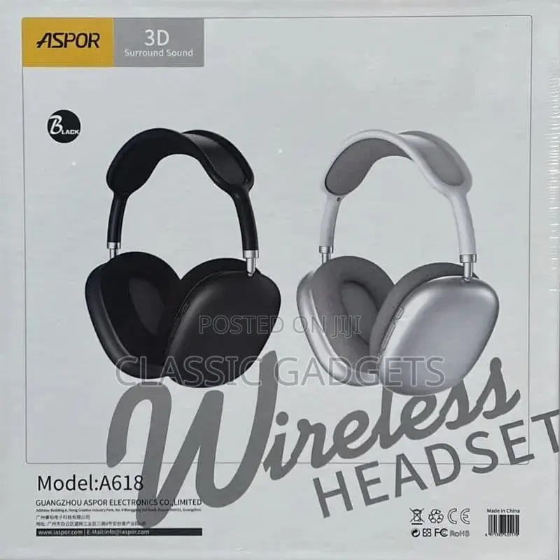 ASPOR Wireless Bluetooth Headset A618