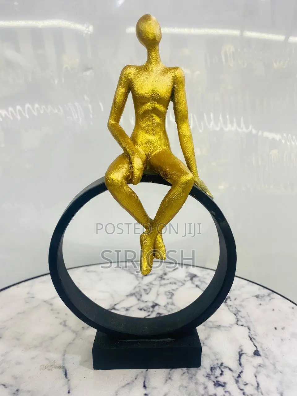 Sculpture Statue DIY Moon Metal Ornament