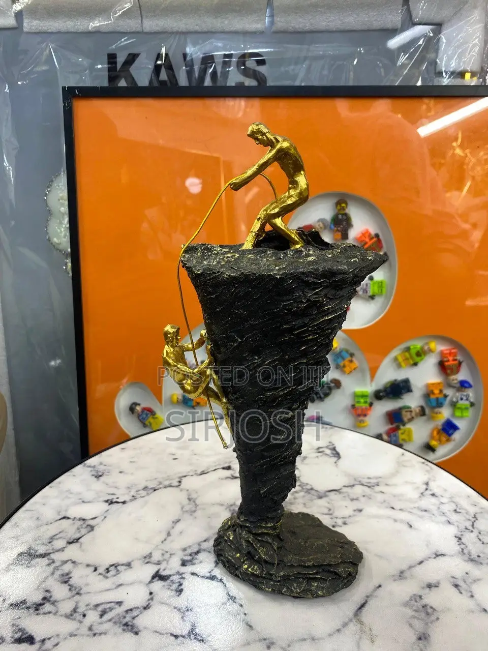 Sculpture Statue DIY Moon Metal Ornament