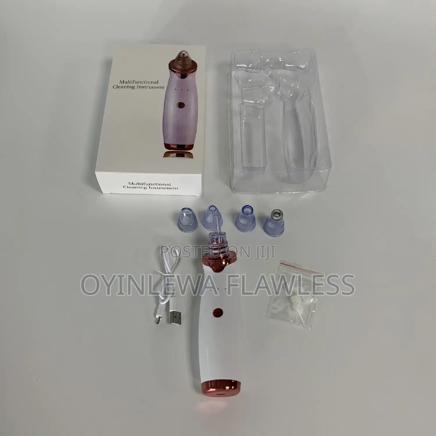 5 In 1 Multi Head Dermabrasion Black Whitehead Pore Tool