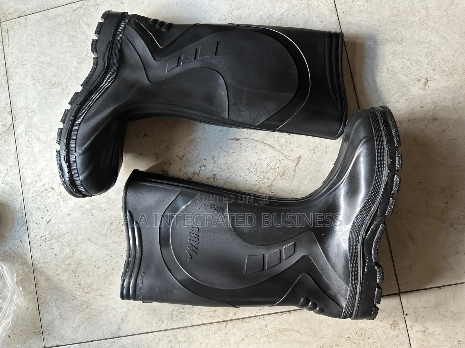 Black Safey Rain Boot