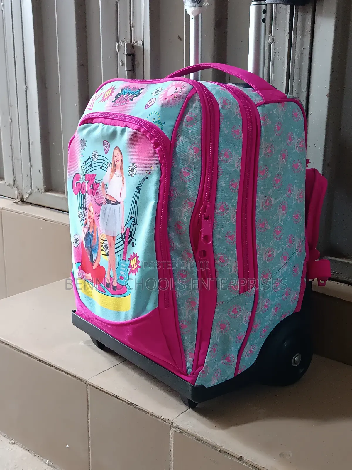 Stock Trolley School Bag With Backpack