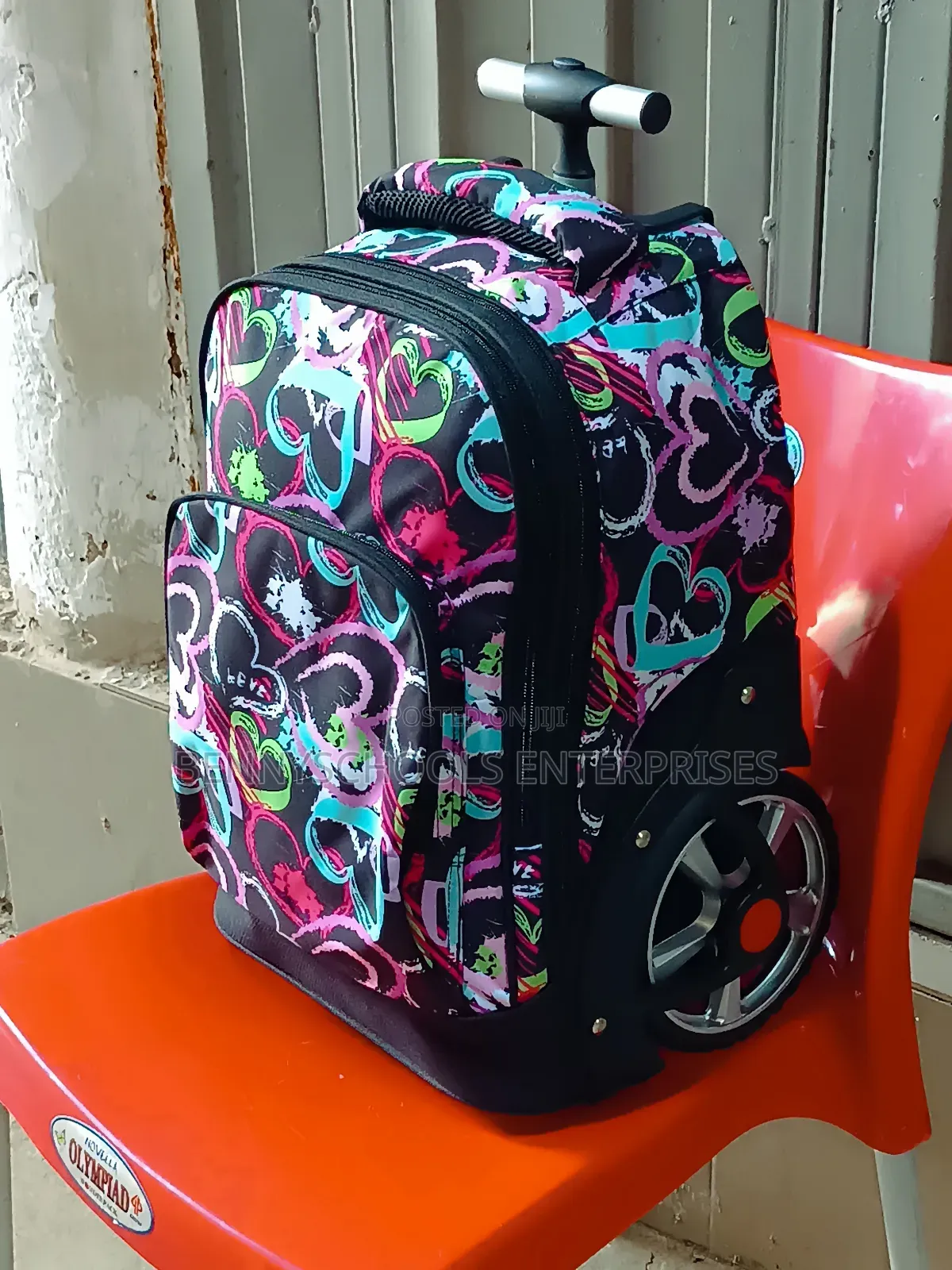 Colourful Stock Backpack With Trolleys