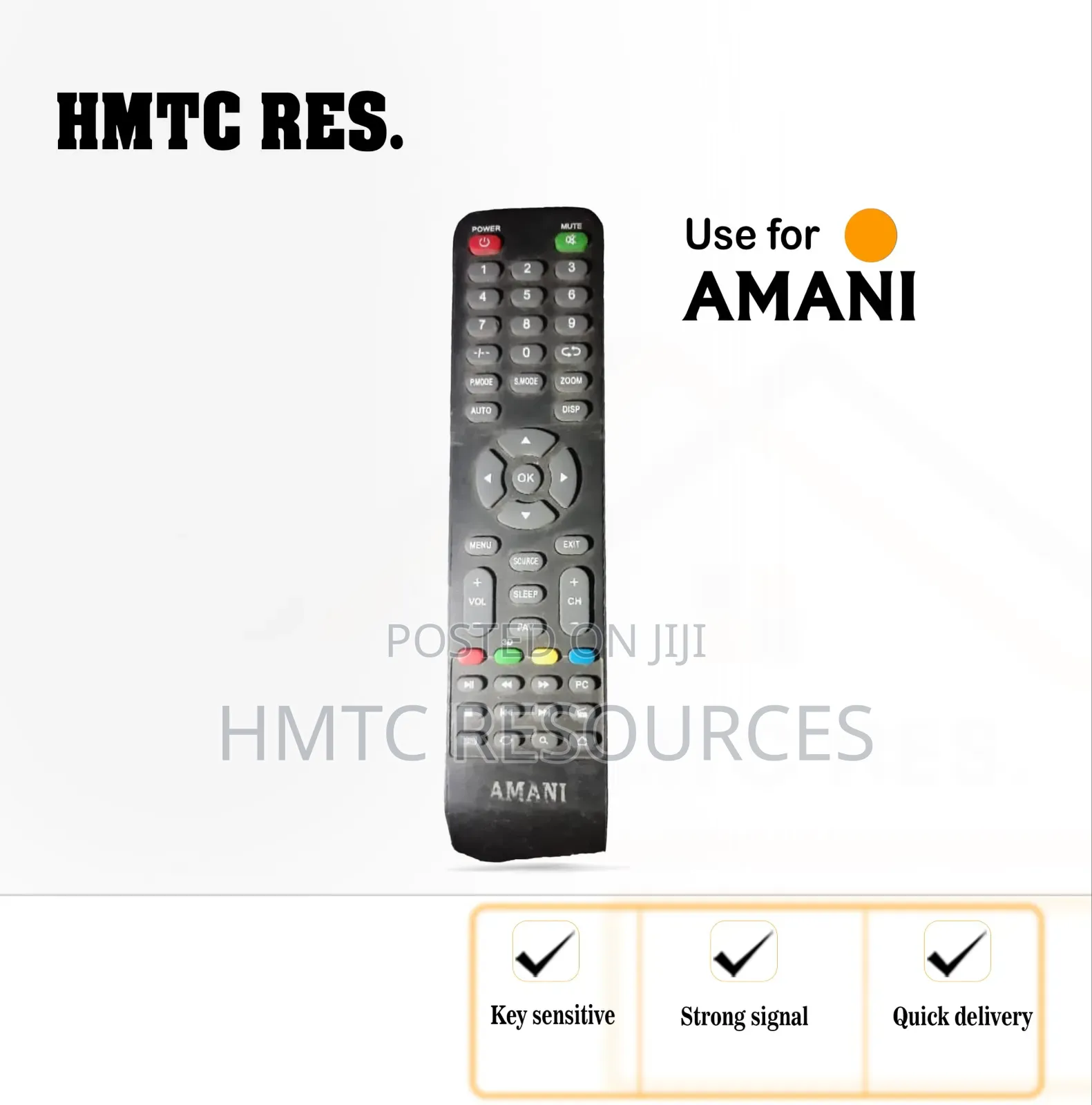Amani Smart/HDTV/Led Television Remote Control
