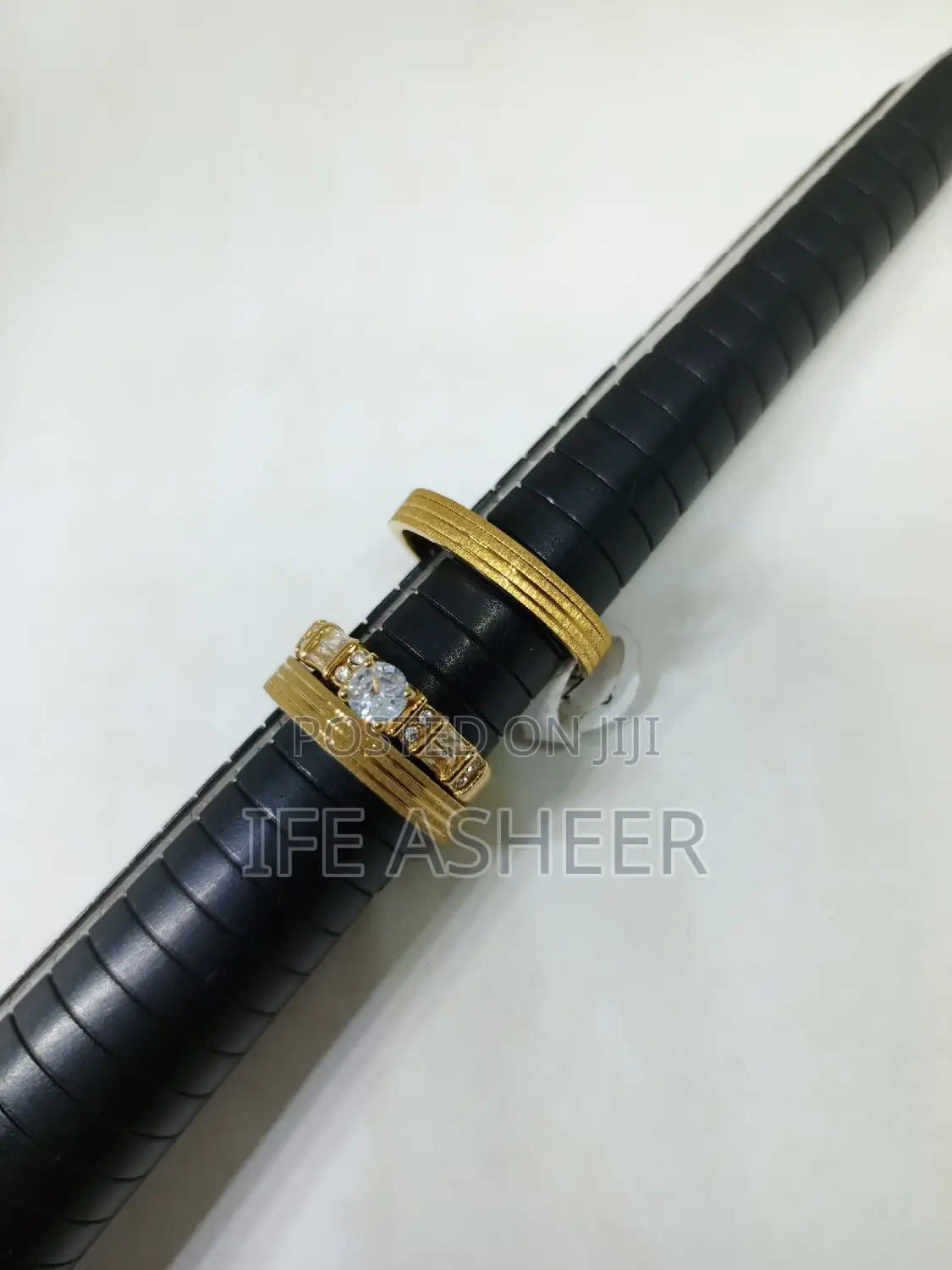 France Gold Couples Set of Wedding Ring 020