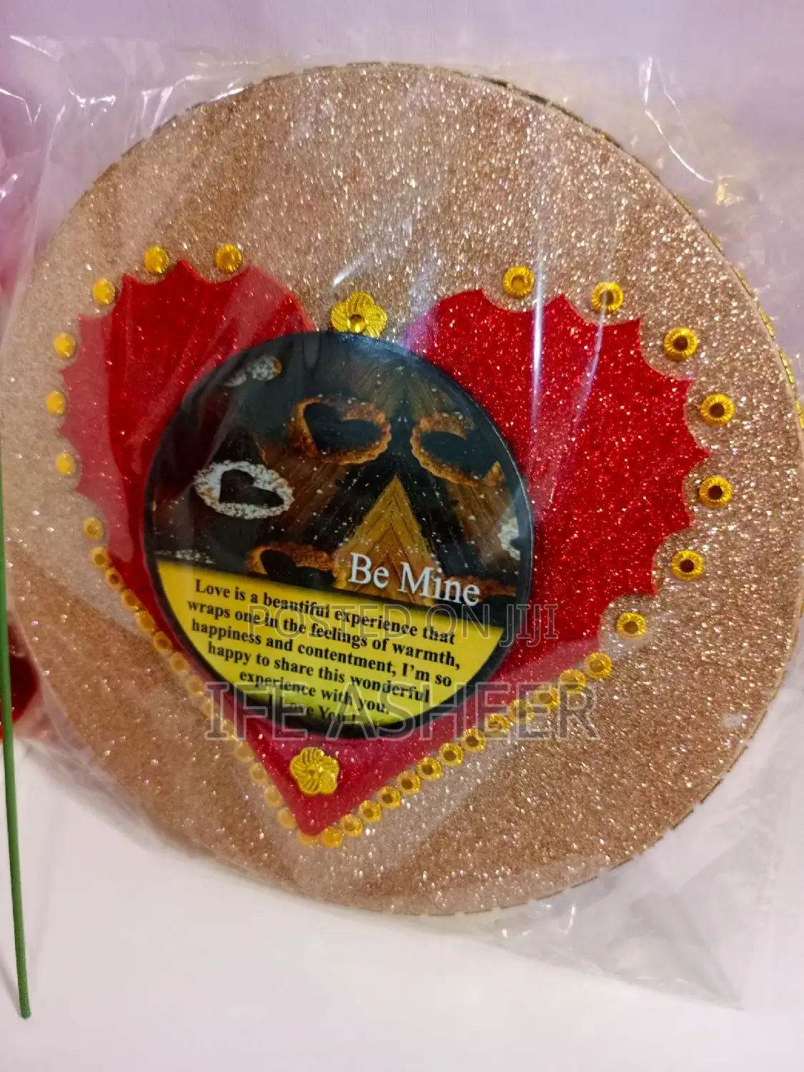 Lovers Package - Simple Frame, Rose Flower in a Fancy Bag 01