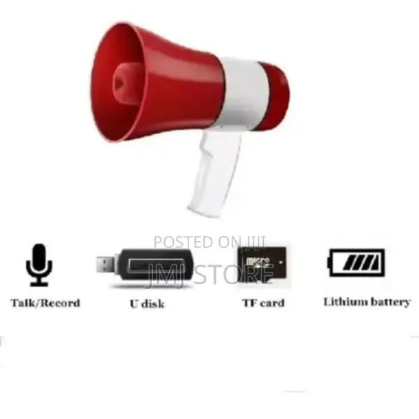 Bluetooth Usb Handheld Rechargeable Megaphone Wt Recordig