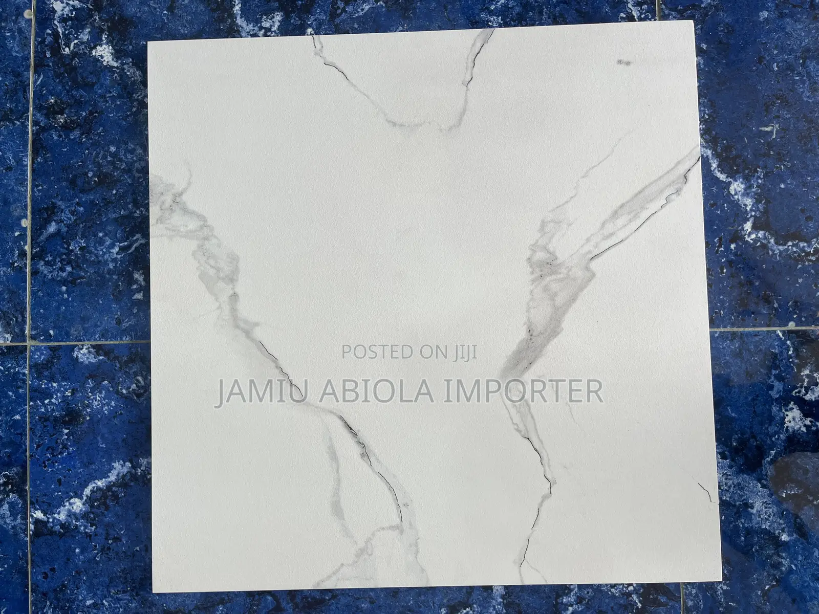 60x60 White Carara Anti Slip Tiles