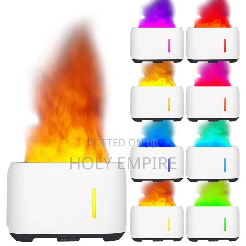 200ml White Flame Essential Oil Aromatherapy Humidifier LED
