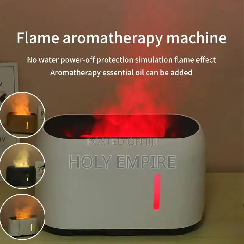 200ml White Flame Essential Oil Aromatherapy Humidifier LED
