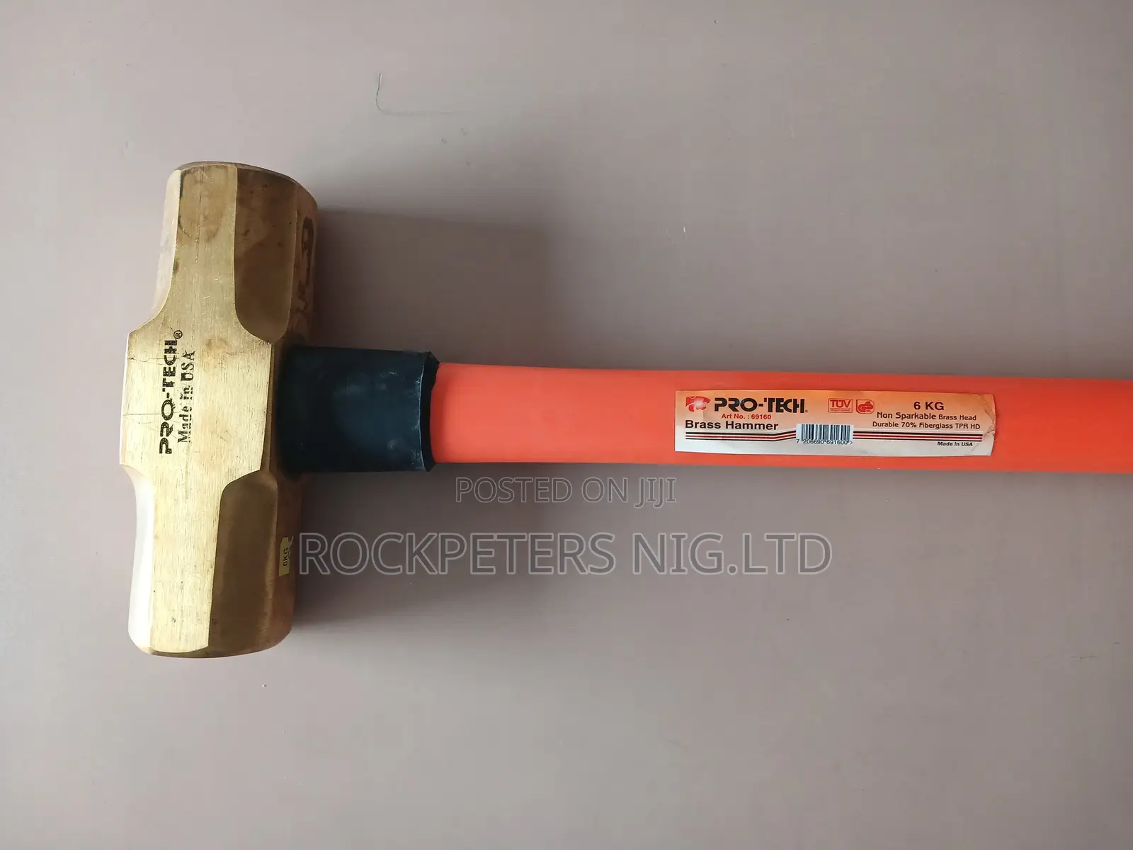 Protech 6kg Non-spark Brass Head Fibreglass Hammer