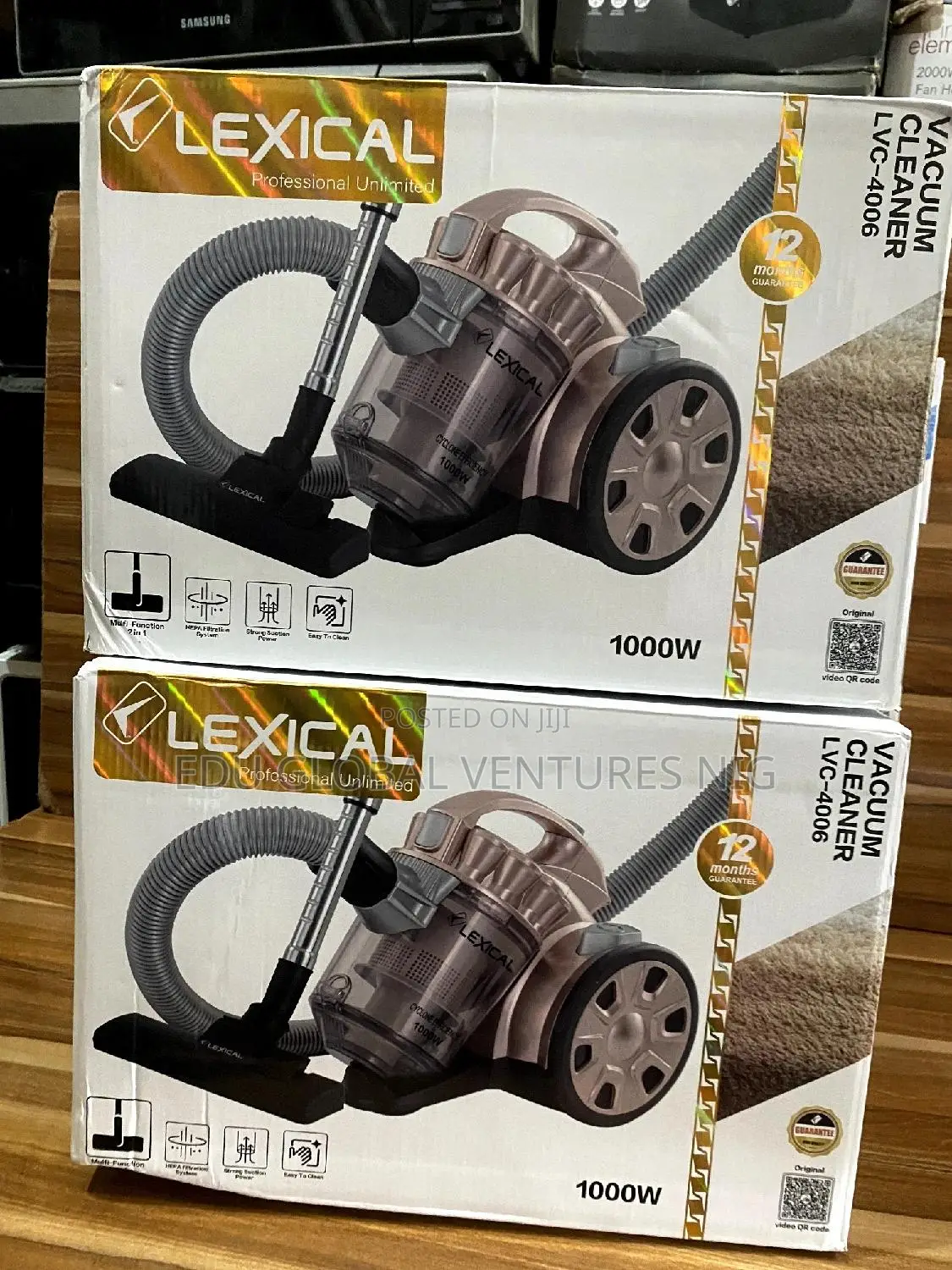 Lexical Cyclonic Bagless Vacuum Cleaner. 1000watts. LVC-4006