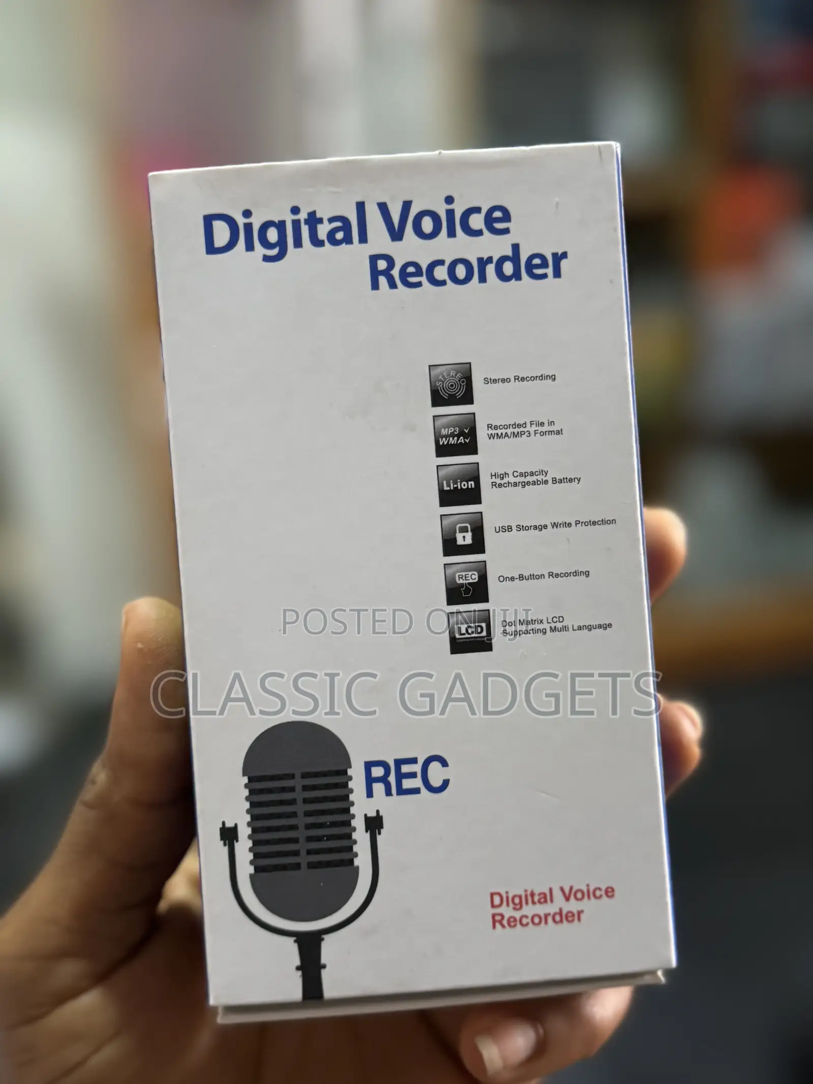 Digital Voice Recorder Recording With In Built Battery