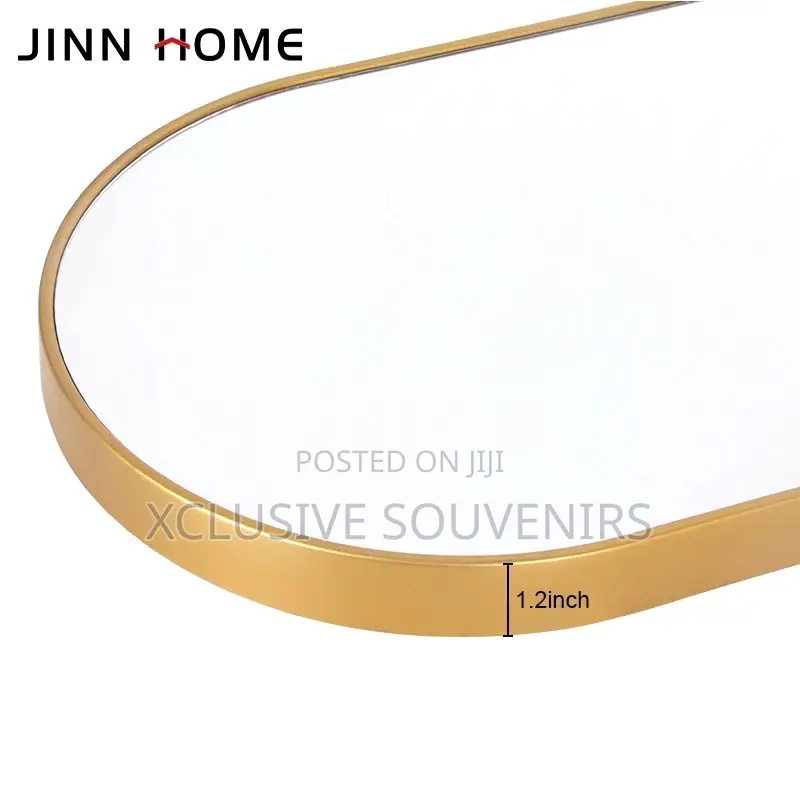 Home Luxury 3pcs Gold Floating Bathroom Mirror Set