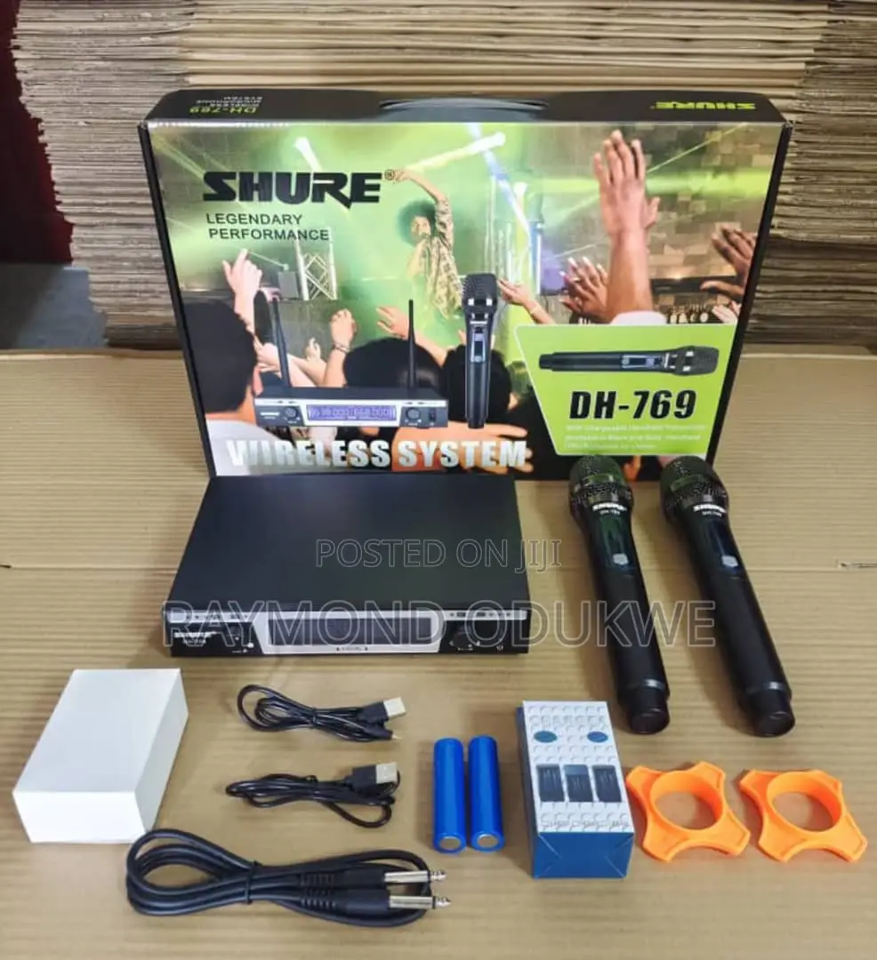 Professional Shure Double Wireless Microphones