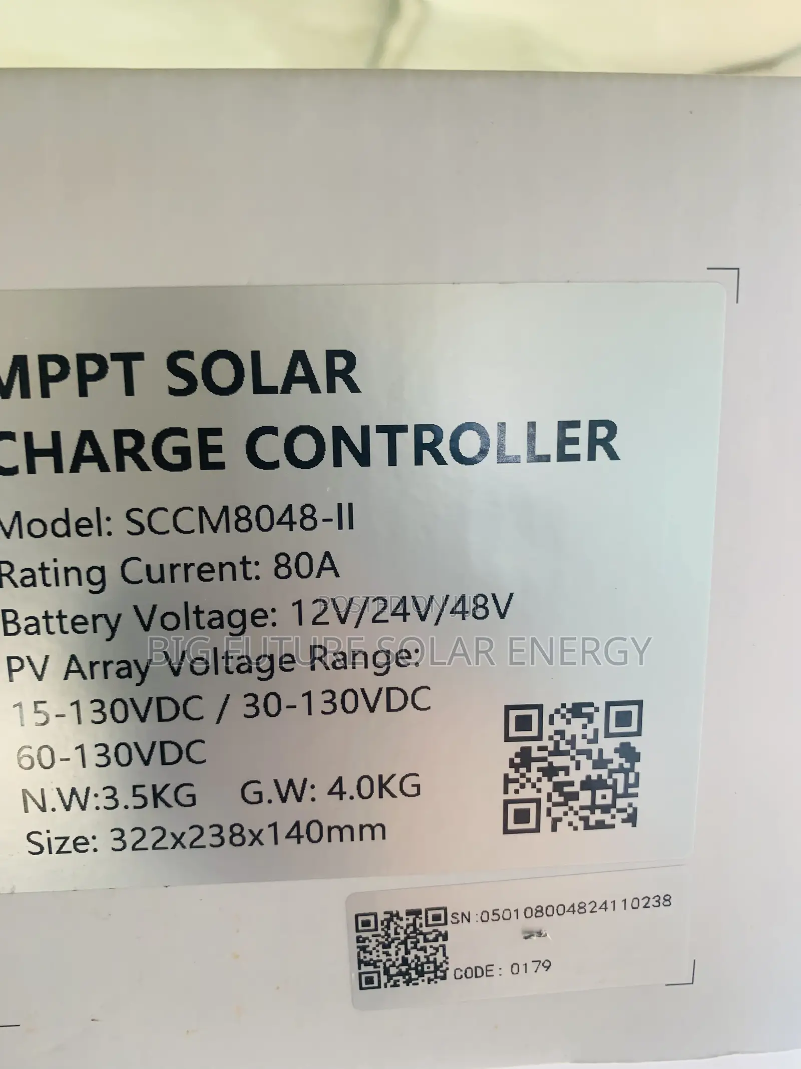 Felicity MPPT Charge Controller 80a