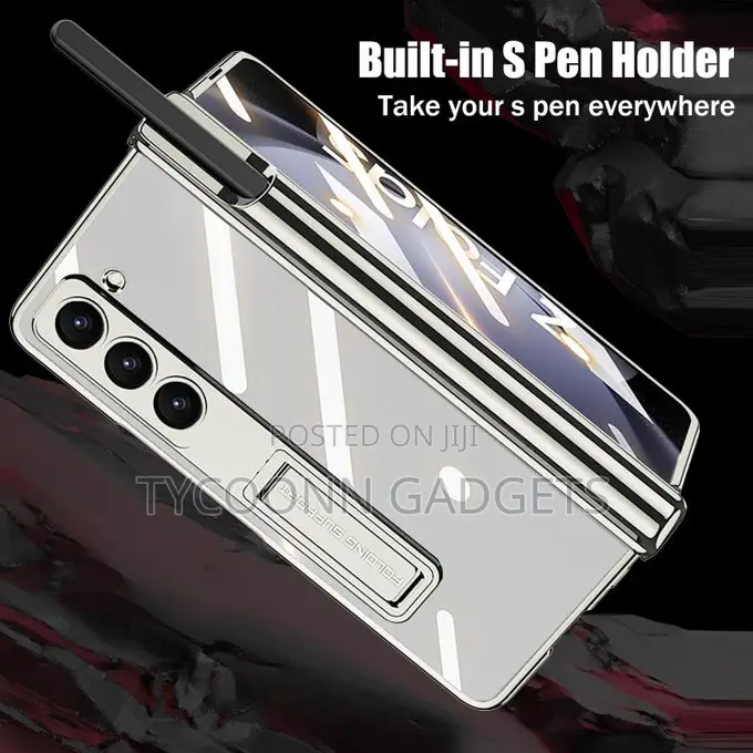 Samsung Z Fold 5 Clear Case With Hinge Protection and S Pen