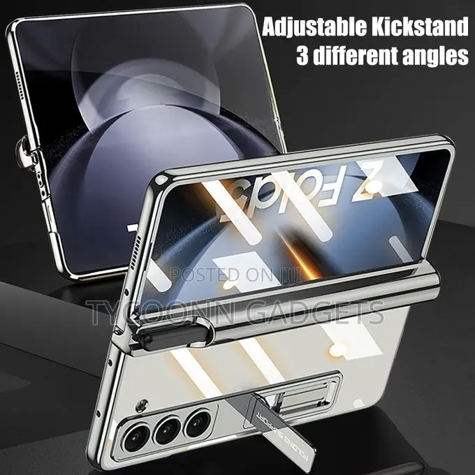Samsung Z Fold 5 Clear Case With Hinge Protection and S Pen