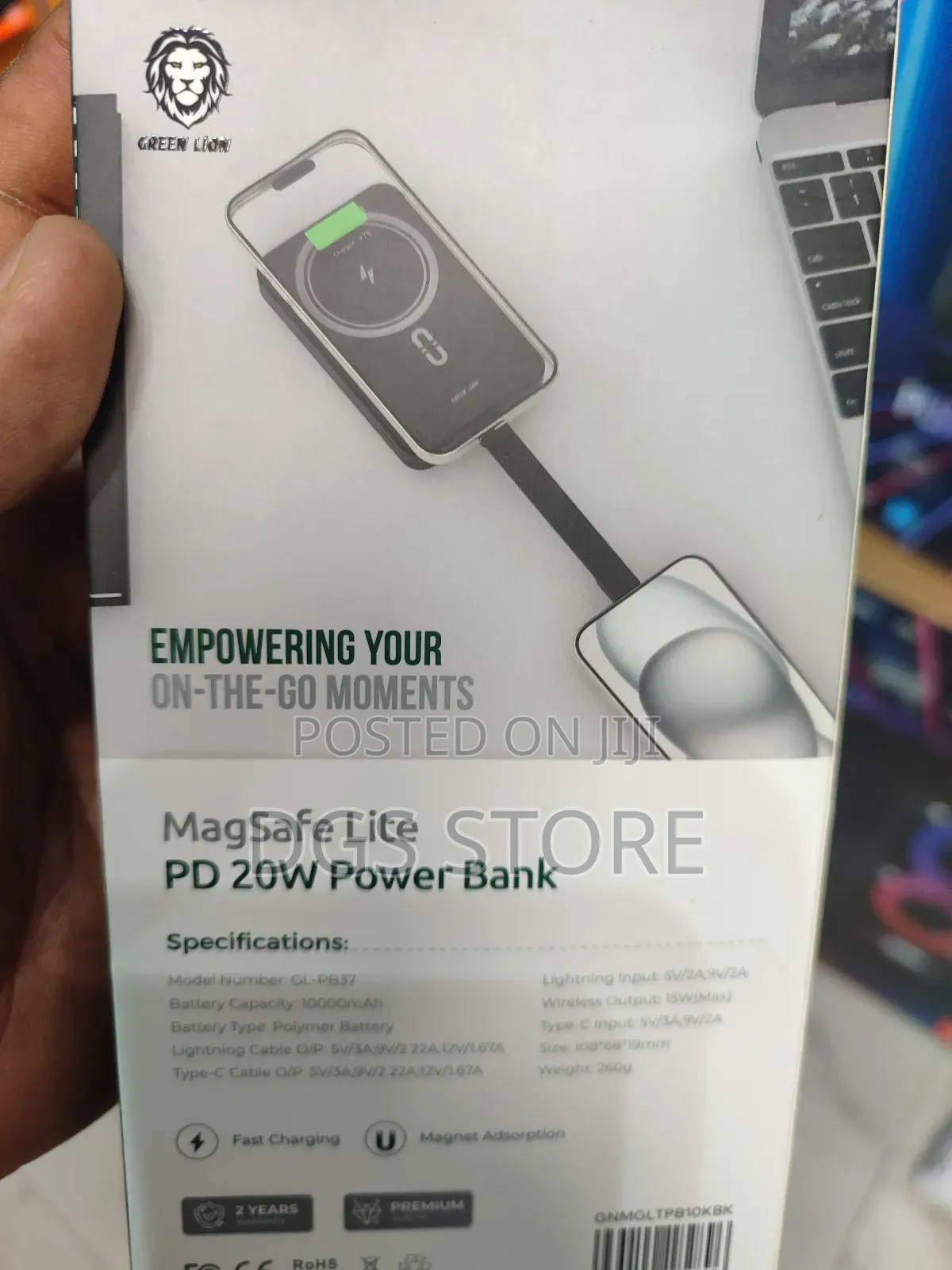 Green Lion Magsafe Lite PD 20w 10,000mah Power Bank