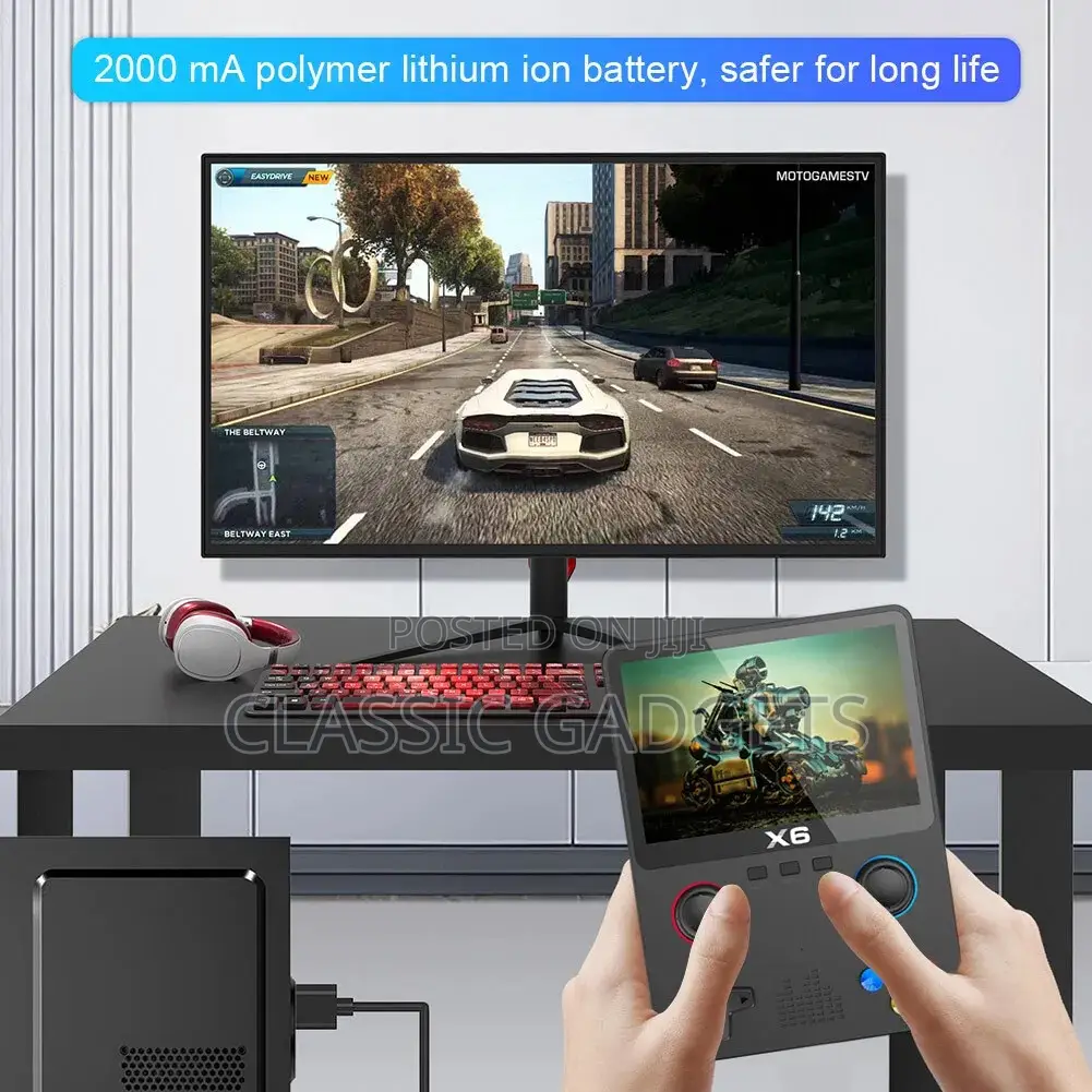 X6 Handheld Mini Game Console for Adults / Kids