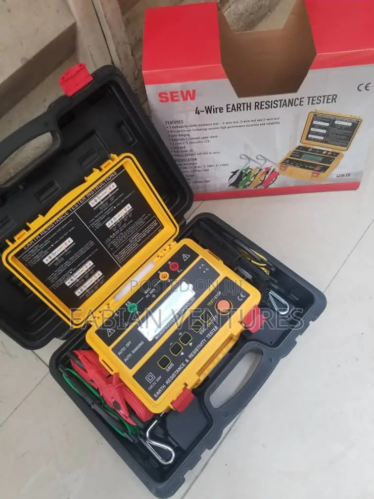 4- Wire Earth Resistance and Resistivity Tester