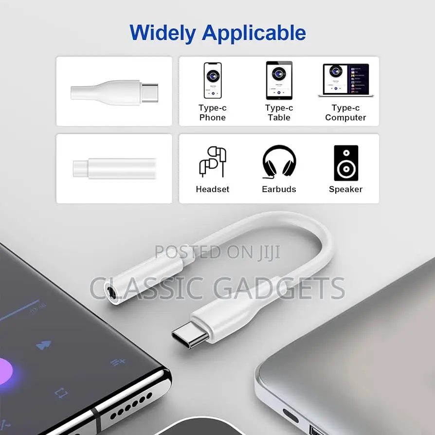 Typec Adapter To 3.5mm Audio Headphone Jack For 15 Pro Max