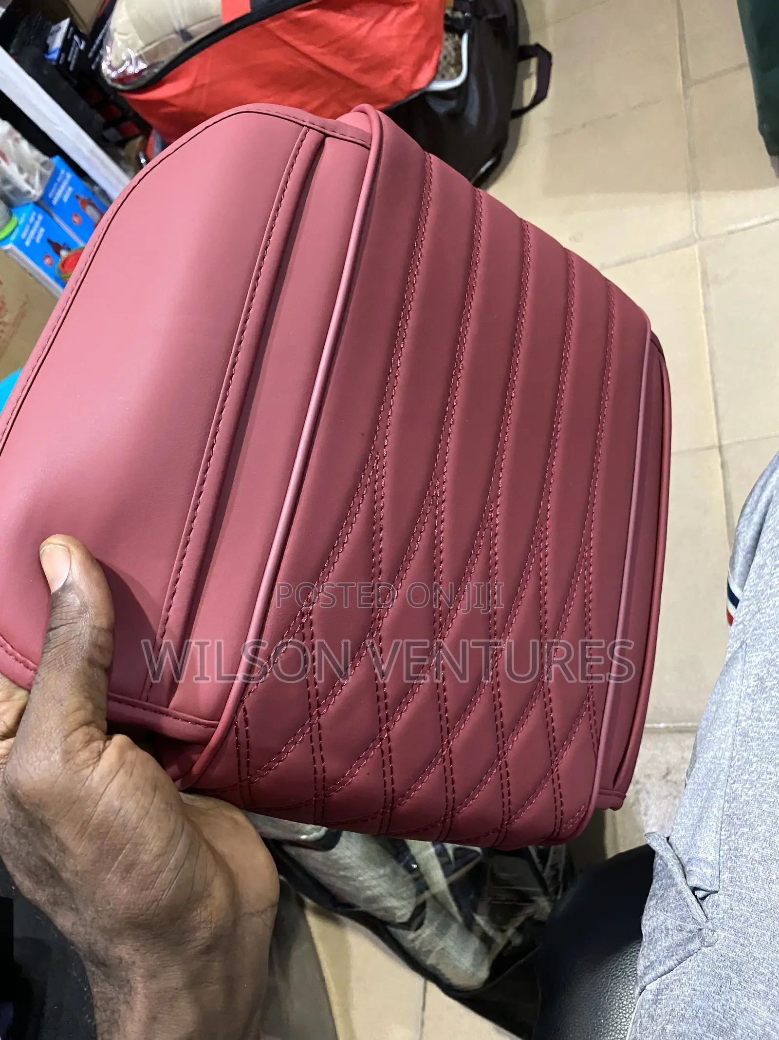 Universal Car Arm Rest Cover With Side Pocket