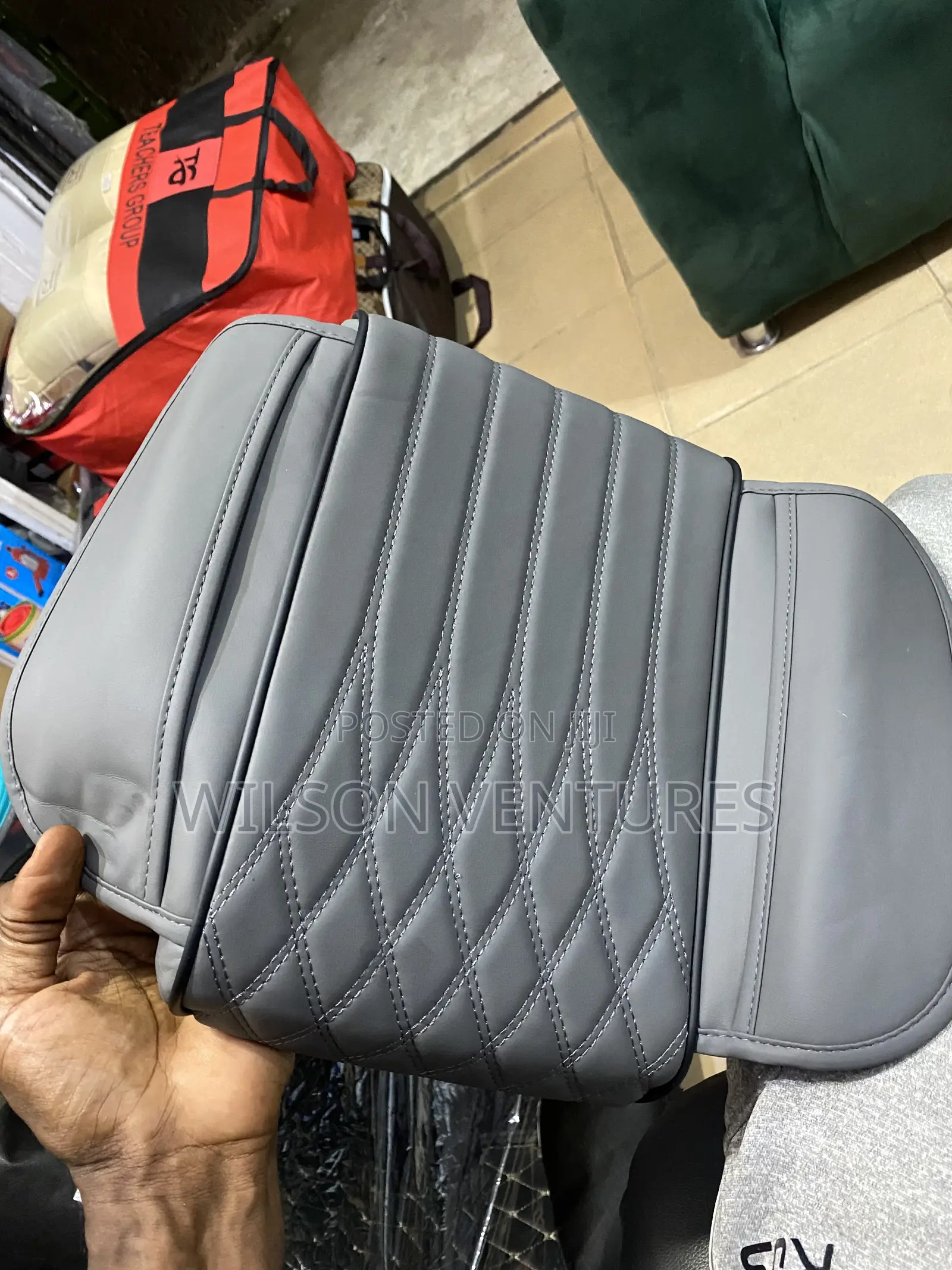 Universal Car Arm Rest Cover With Side Pocket