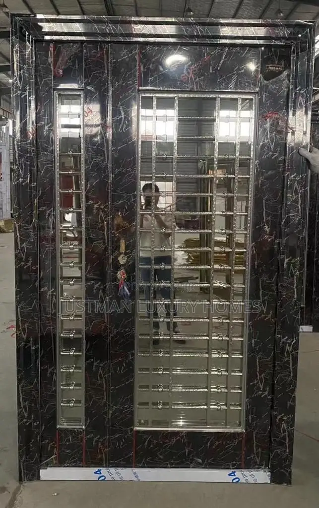 4ft Extra Height Marble Glass Entrance Door