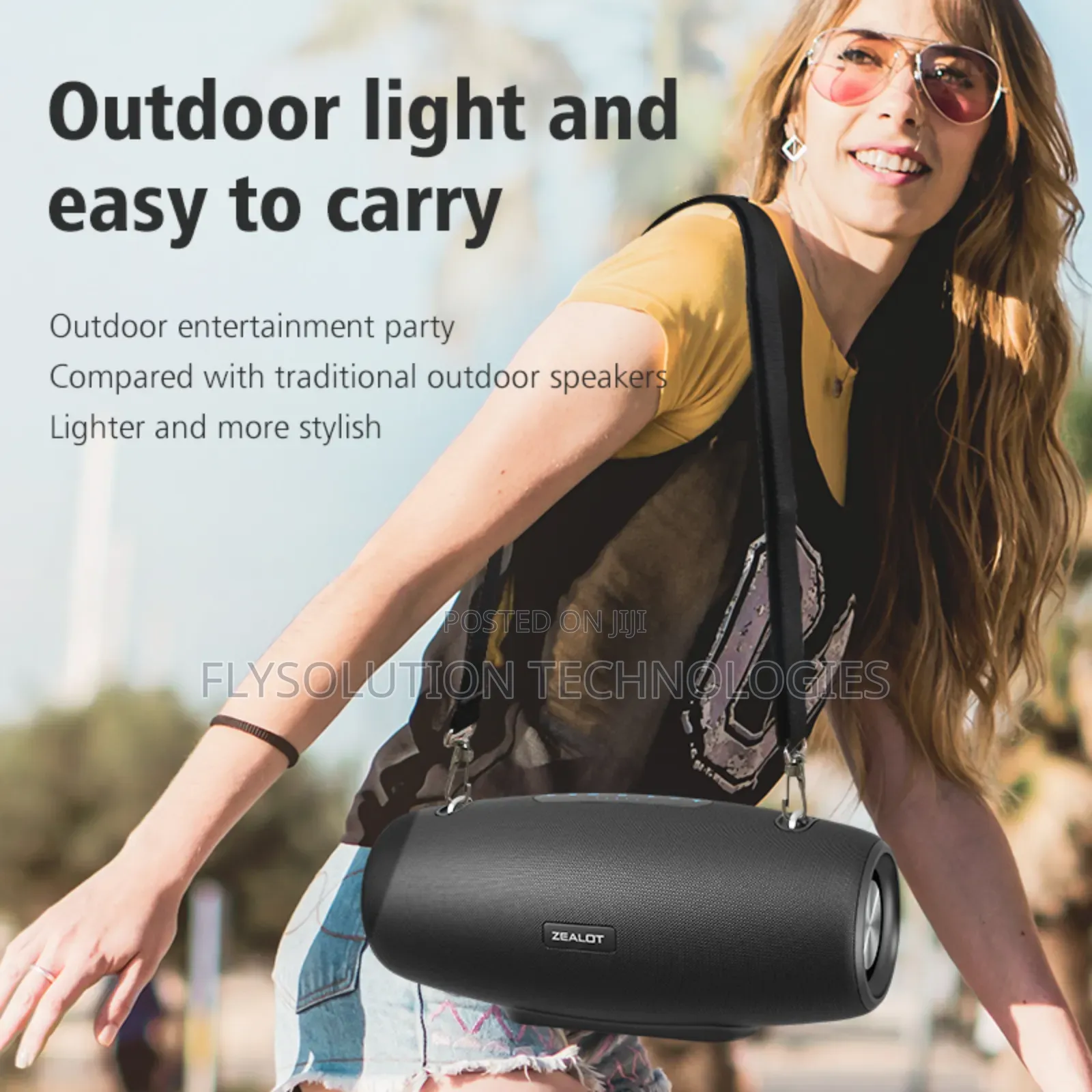 Zealot S67m-Plus Portable 75w Bluetooth Speaker + Microphone