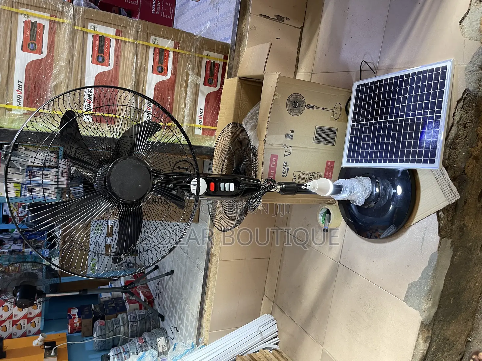 Solar Rechargeable Fan