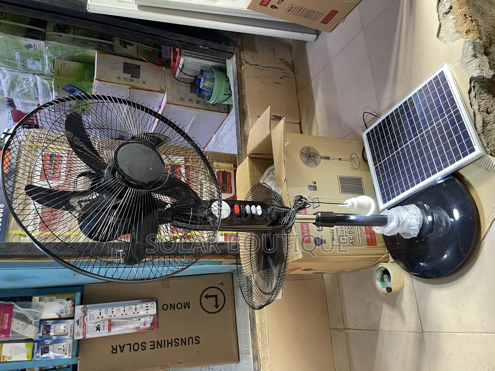 Solar Rechargeable Fan