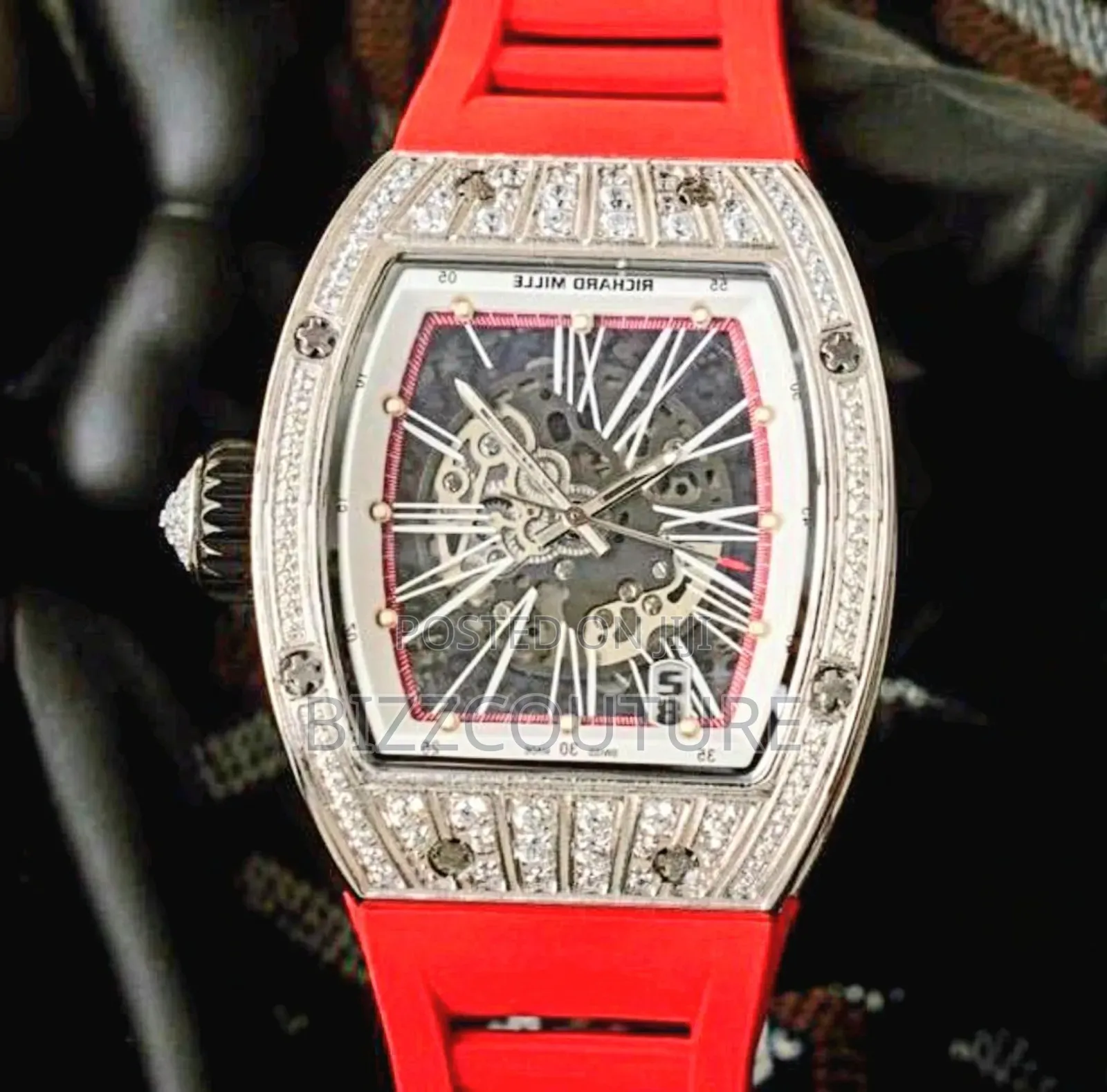 Original Richard Mille Rubber Strap Watch Available in Store