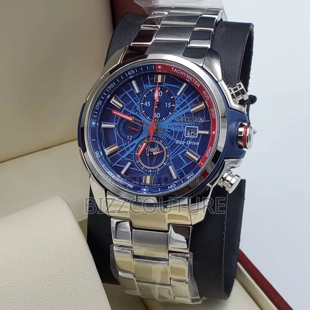 Original Citizen Eco-Drive Chronograph Silver Chain Watch