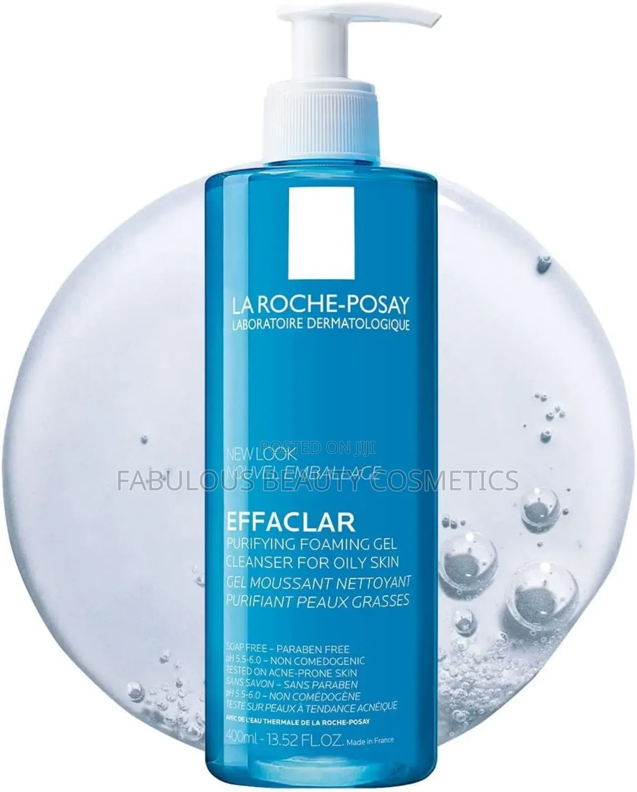 La Roche-Posay Effaclar Purifying Foaming Gel Cleanser.