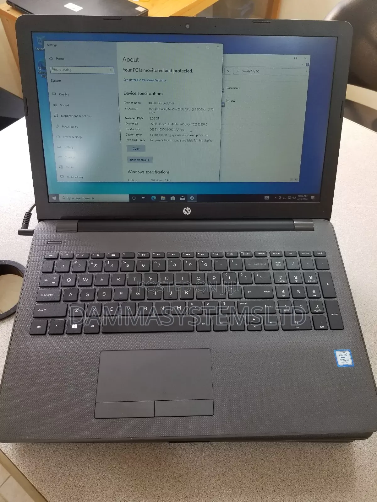 Laptop HP 250 G6 8GB Intel Core I5 HDD+SSD 256GB