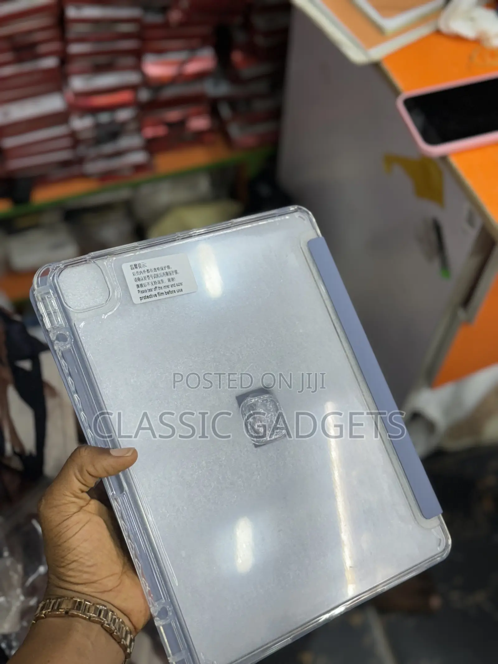 Crystal Clear Flip Cover for iPad Pro 11”/Air 11” M4 2024