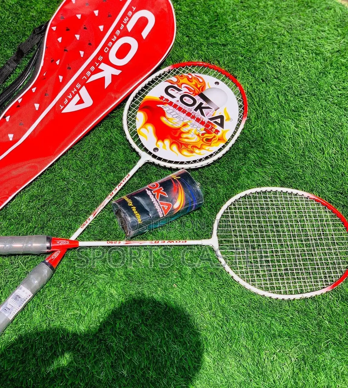 2in1 Badminton Rackets With Shuttle Cork