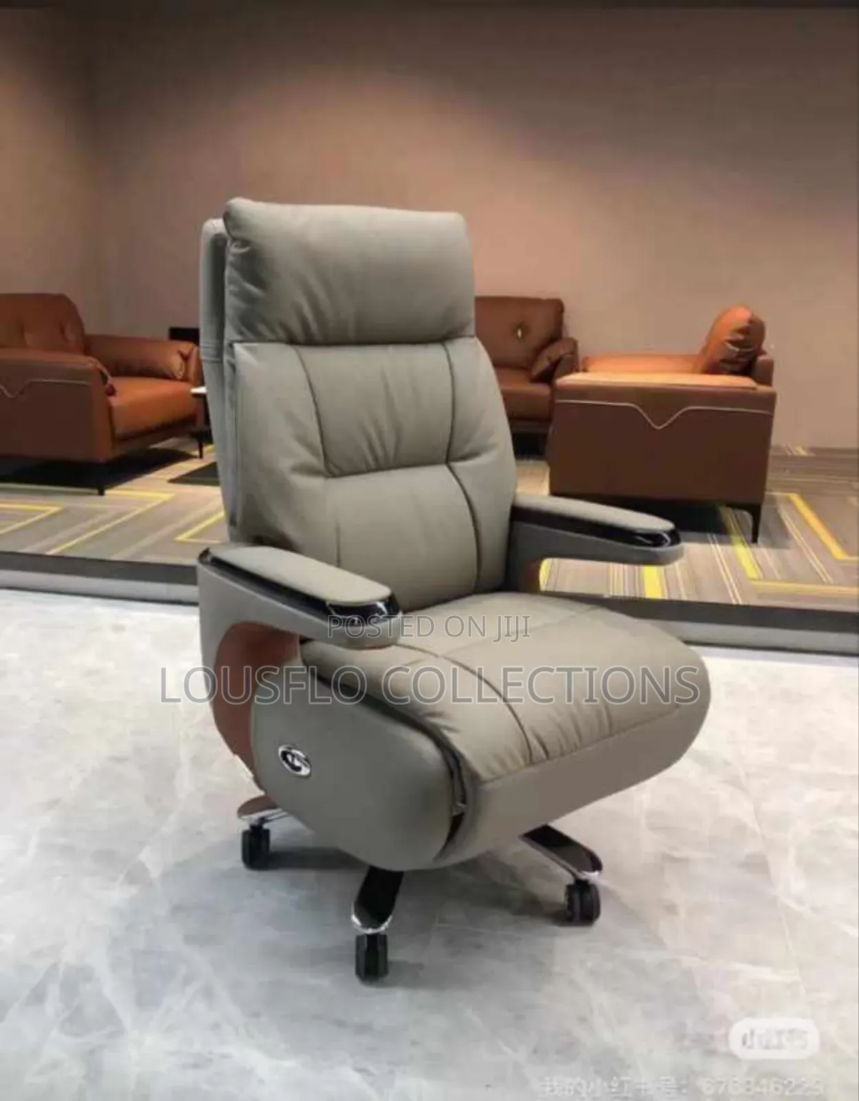 Italian Electric Reclining Executive Director Office Chair