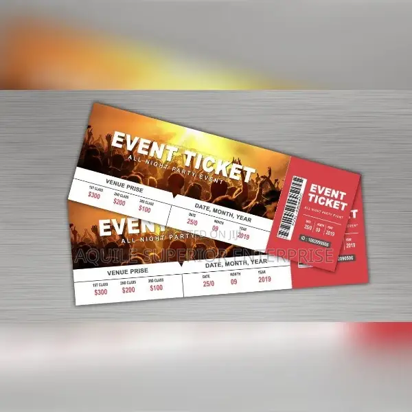 Music Concert Ticket Printing